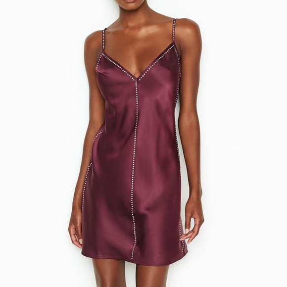 Victoria's Secret Other - Victoria’s Secret Nightgown Dream Angel Rhinestone Silky